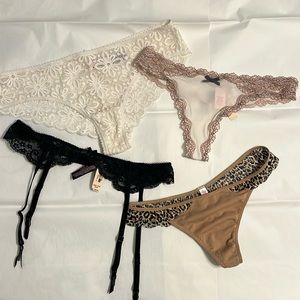 Victoria’s Secret panties lot - small & medium, 2 with tags